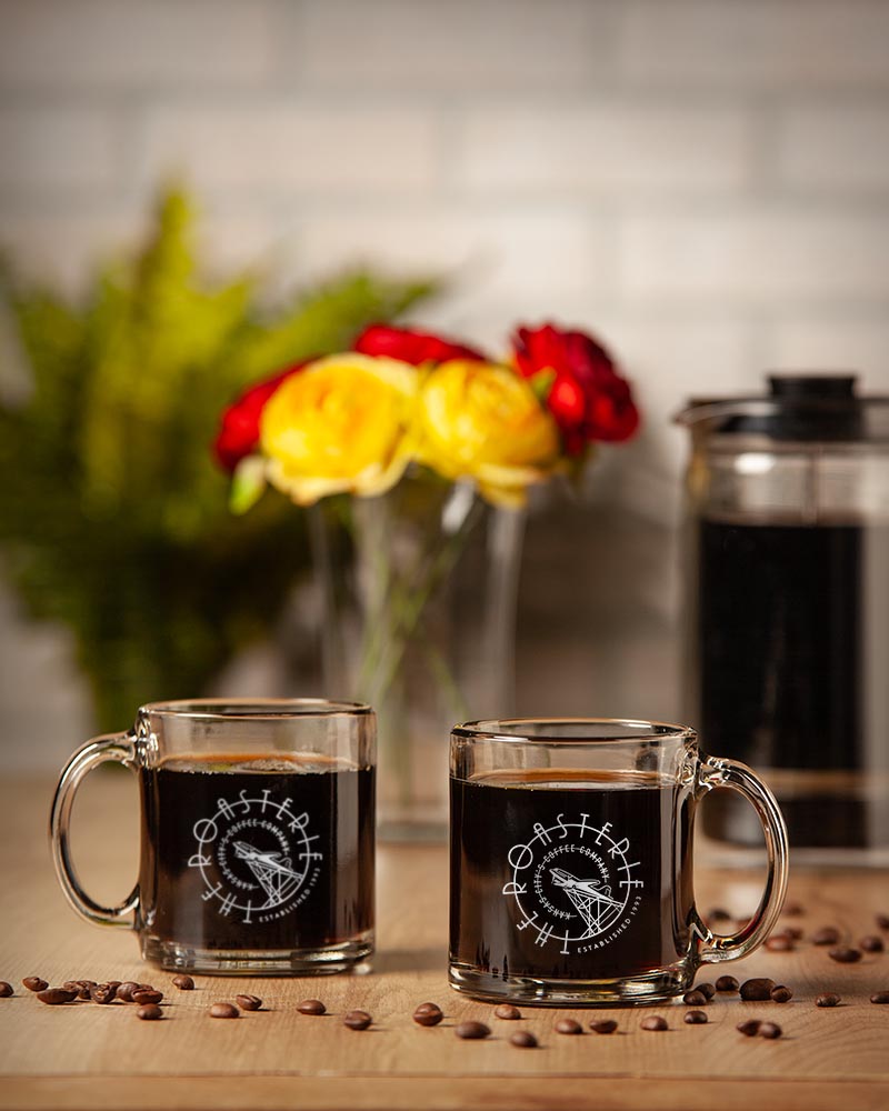 Imprinted Libbey Glass Coffee Mugs (13 Oz., Screen Print)