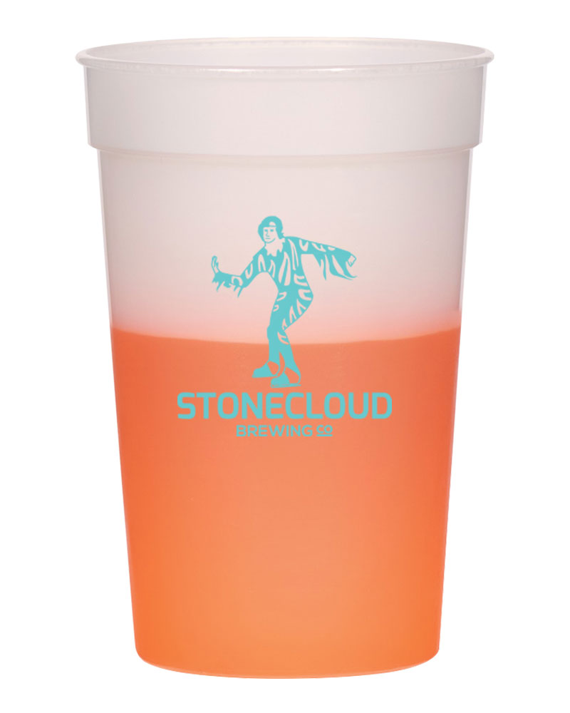 Logo Mood Stadium Cups (17 Oz., Screen Print), Plastic Cups