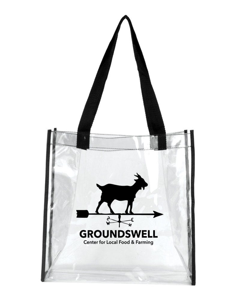Clear vinyl tote hotsell bag