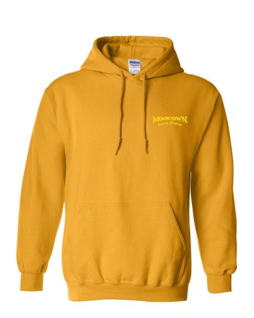 Gildan hoodie gold hotsell