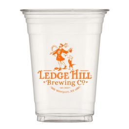 Logo Soft Sided Plastic Cups (9 Oz.)