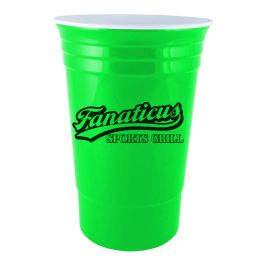 SOLO Cup Company Plastic Party Cold Cups, 16 oz, Clear, 100 pack