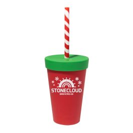 Silicone Straw Tumbler - 16 oz Moon Beam