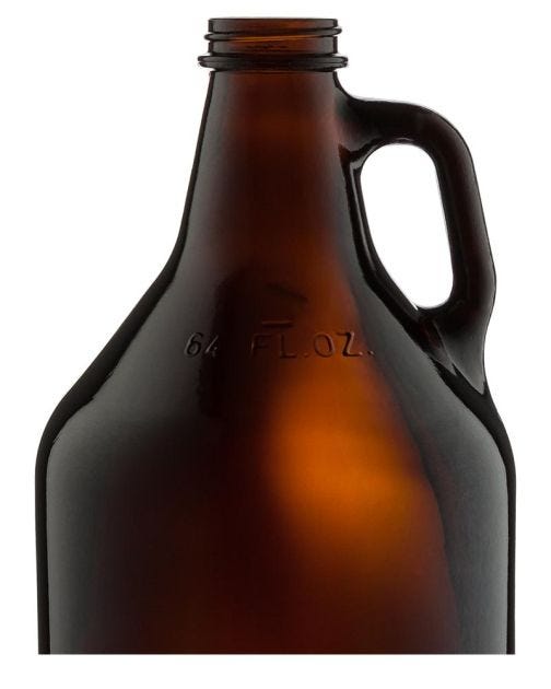 RARE!!! 64oz Amber Growler commemorating the Houston Astros' 2017 World Series shops Championship.