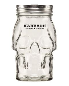 Shop for 16 oz. BarConic Skull Mason Jar with Straw Slot Lid | Grandstand