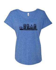 Shop For Next Level 6760 Ladies' Triblend Dolman Tee