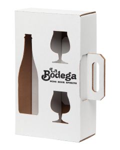 Shop For Custom 750ml Bottle and 2-Pack Belgian Glass Gift Box