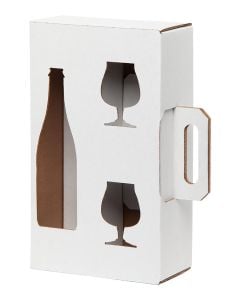 750ml Bottle and 2-Pack Belgian Glass Gift Box