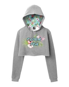 CG285C Cropped Pullover Hooded Sweatshirt with Sublimated Hood