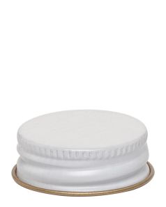 Shop For 28-400 Plastisol Lined White-Gold Metal Cap