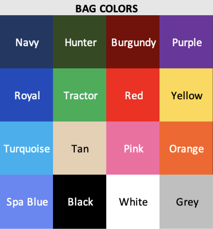 Cornhole Bag Colors