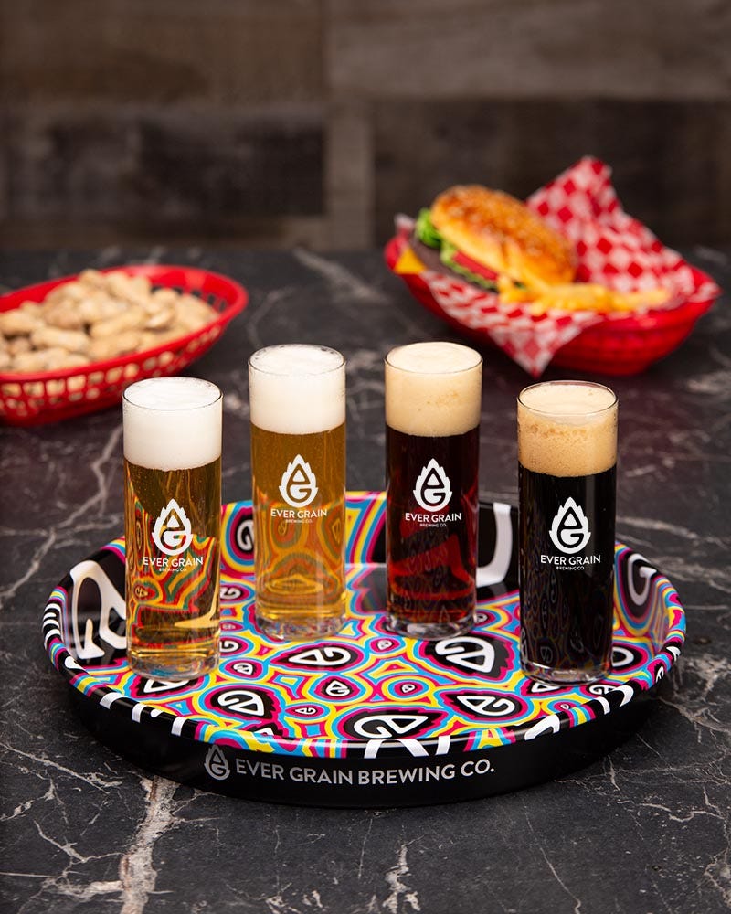 5 good Vintage Beer Trays