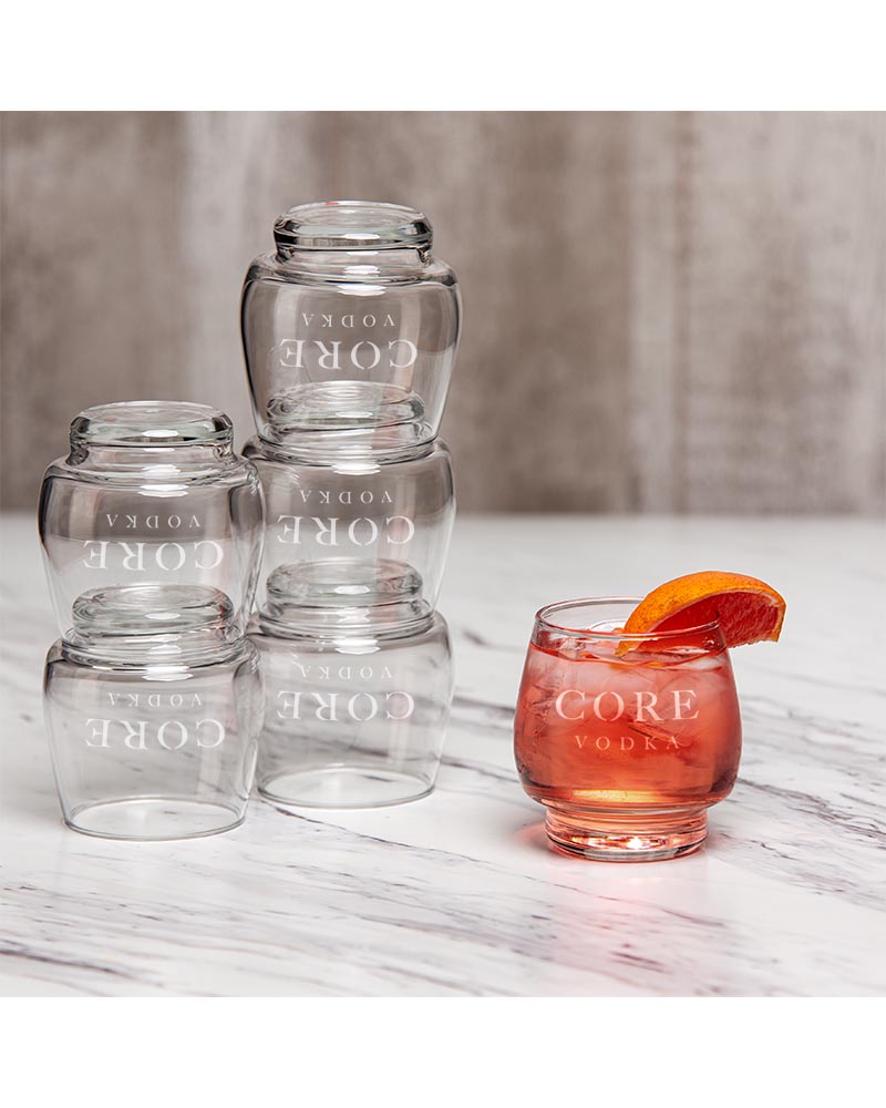 Premium Vector  Cocktail glass cup libbey can glass jar with lid