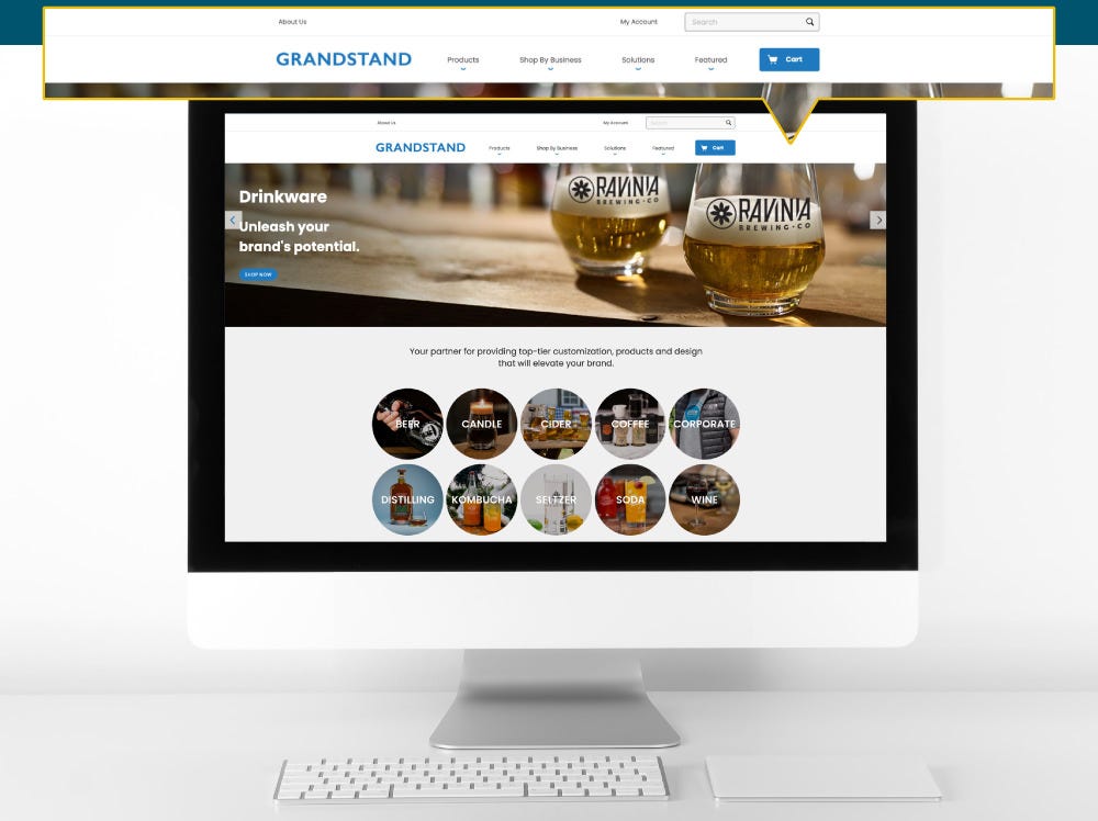 Grandstand new website features