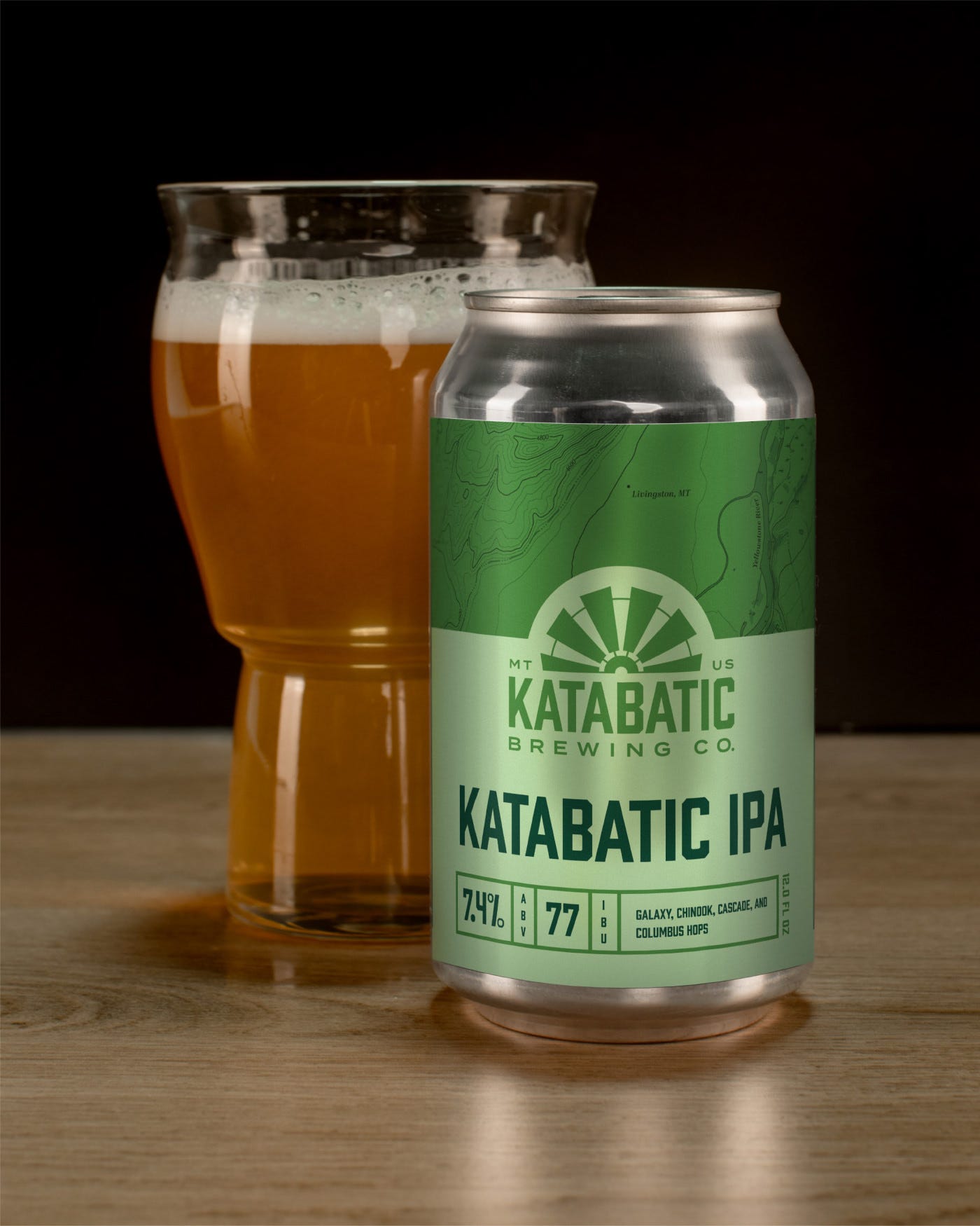 Katabatic IPA Can Label