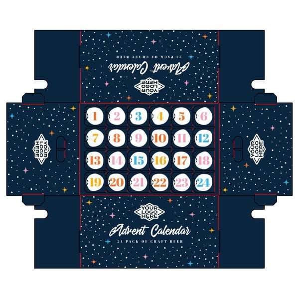 beer 24 pack advent calendar creative template 01