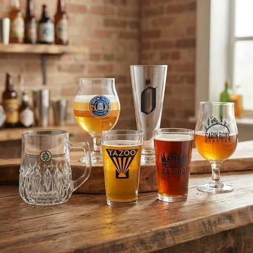 Custom beer drinkware for breweries
