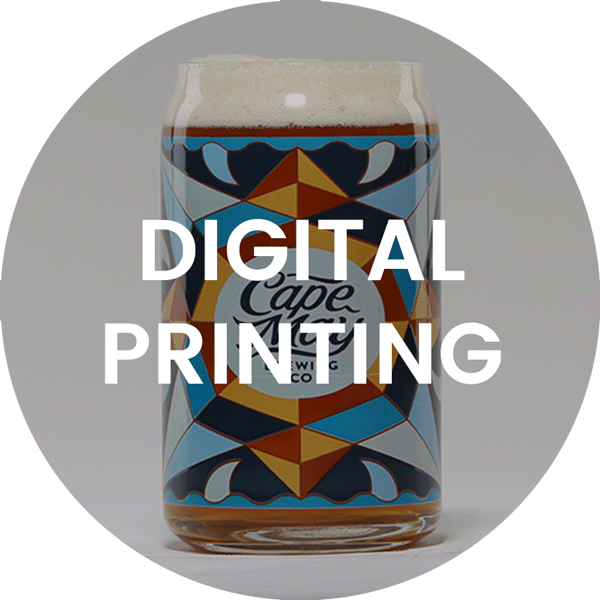 glassware full color digital printing