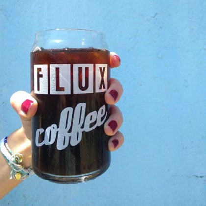 Flux Coffee 16 oz. Can Glass