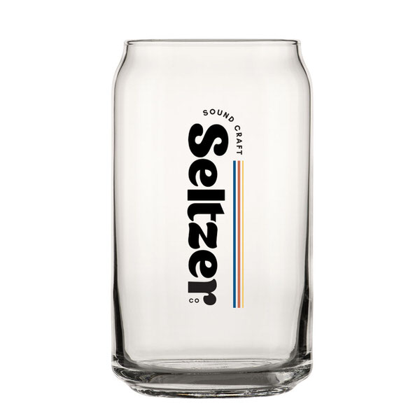 seltzer can glasses