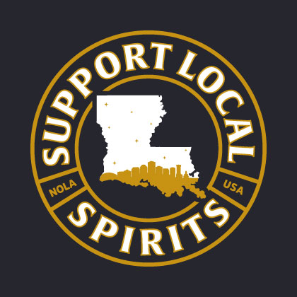 Support Local Spirits design New Orleans