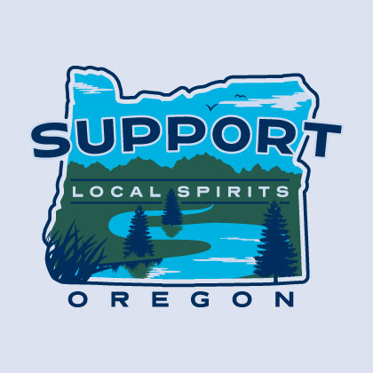 Support Local Spirits design Oregon