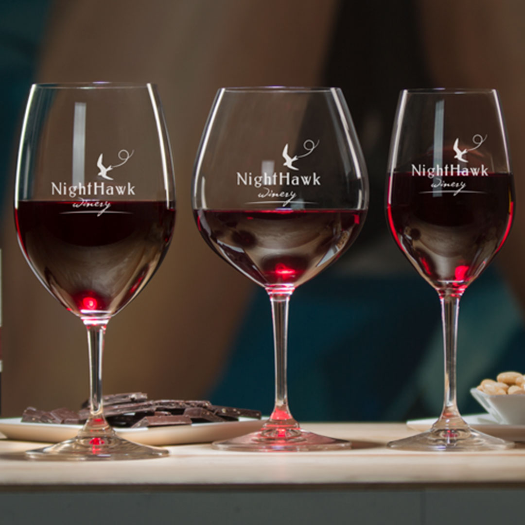 red wine glassware